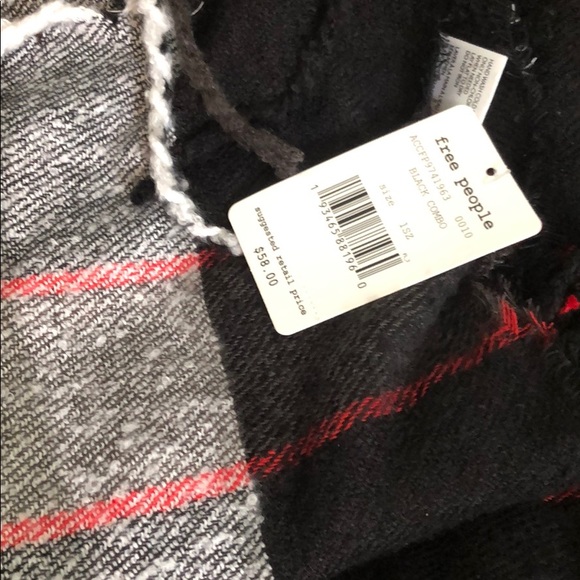 Free People
Valley Plaid Print Fringe Scarf - Picture 4 of 4